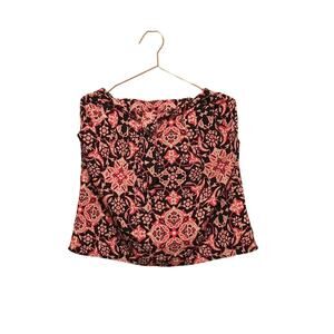 Francesca’s attached tie in front belted skirt with elastic in back large